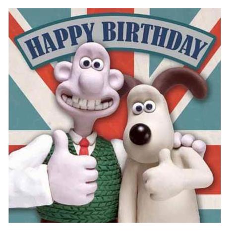 Wallace & Gromit Square Birthday Card £2.45